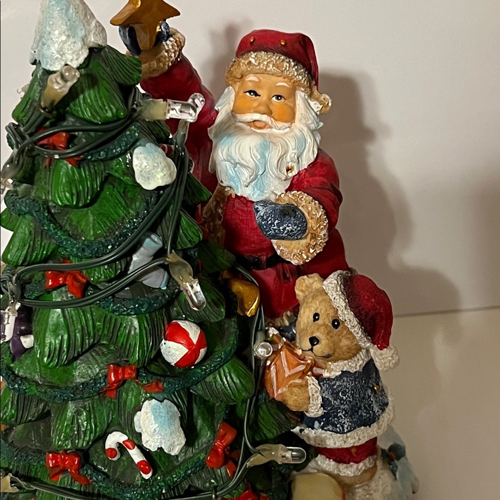 Vintage Holiday Musical LED Christmas Tree Figurine. Eight holiday songs. NWOT - Picture 5 of 14